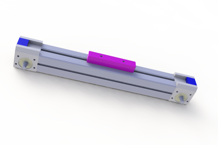 直線滑臺(tái)3D模型